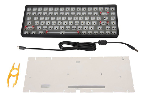 Kit De Teclado Mecánico Blanco 84 Teclas 2.4 G Bt Cableado 7