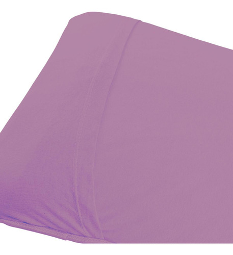 Kit Com 4 Fronhas Lisa 100% Algodão Em Malha