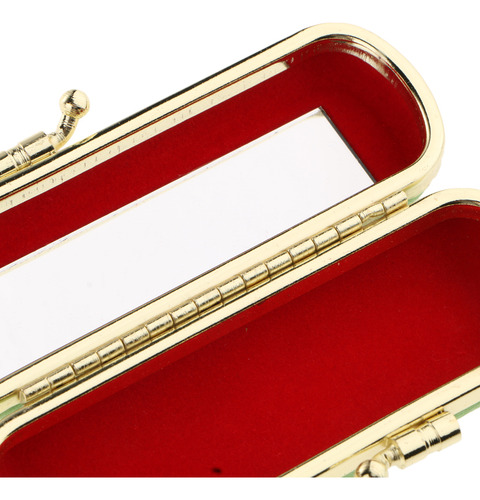 Estuche De Lápiz Labial De Moda Con Espejo Interior Y