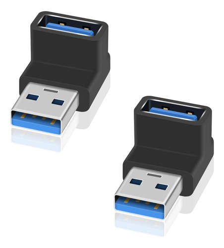 Poyiccot Adaptador Usb 3.0 De 90 Grados, Adaptador De Extens