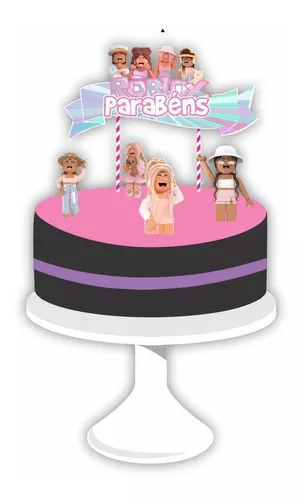 Roblox bandeirinha / bandeirola  Roblox cake, Birthday, Roblox birthday  cake