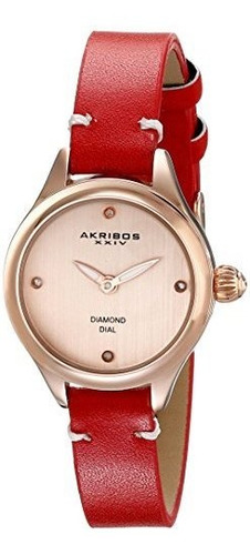 Akribos Xxiv Reloj De Mujer Ak750yg Dorado Con Correa De