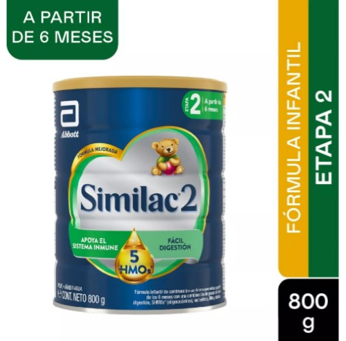  Formula Infantil Similac 2 5 Hmos Etapa 2 6-24m X 800g