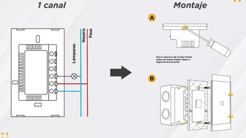 Imagen 5 de 6 de Tecla Llave Smart Tactil Vidrio 2 Luces Canales Alexa Google