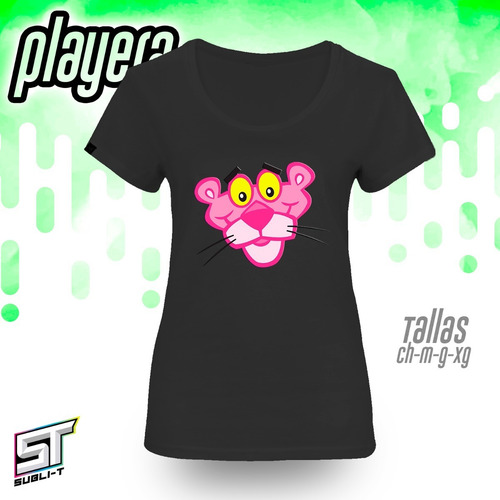 Imagen 1 de 5 de Playera Pantera Rosa Panter-063 De Color Con Envió