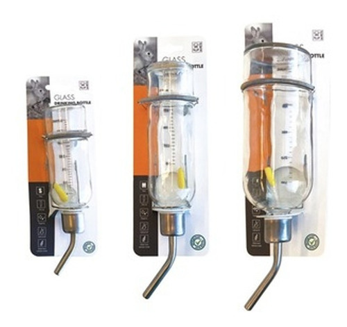 Imagen 1 de 2 de Bebedero Para Roedores De Vidrio 175ml