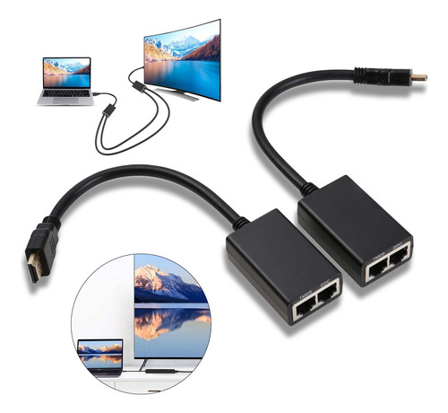 Repetidor Extensor Ethernet Balun Con Ajuste Automático