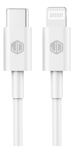 Cable Jd D-68 Carga Rapida Usb C Compatible iPhone Datos -* Color Blanco