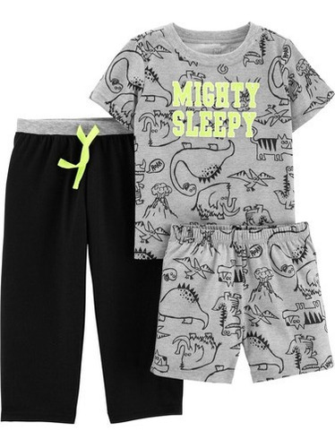 Conjunto Para Bebes Niño 3 Pzs Carter´s Camisa, Mono, Short