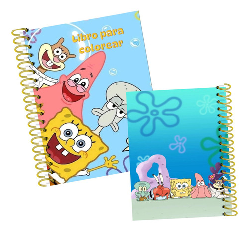 Libro Para Colorear Bob Esponja