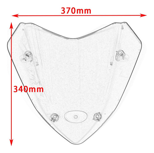 Parabrisas De Motocicleta Para Motocicleta, Protector De