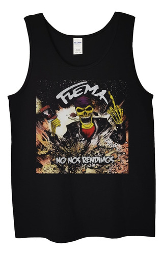 Polera Musculosa Flema No Nos Rendimos Punk Abominatron