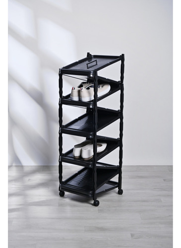 Zapatera Extensible Italhome Para 10 Pares Negro