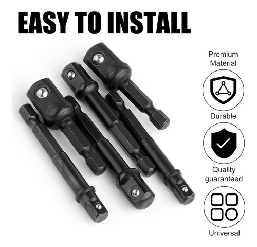 Juego De Adaptadores Impact Socket De 6 Piezas, Disco De Imp