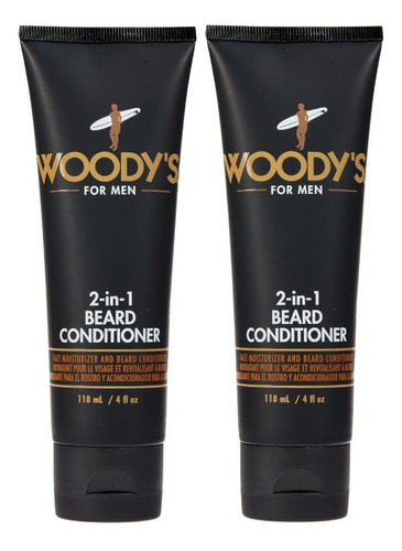 Woody's Acondicionador Para Barba 2 En 1, Suaviza Y Acondici