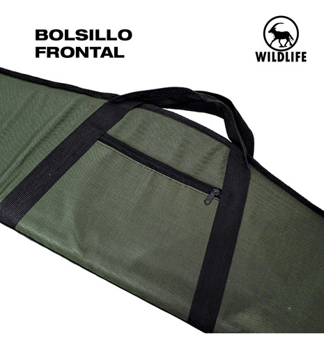 Imagen 6 de 10 de Funda Para Rifles Carabinas Wild Life 130 Cm Reforzada