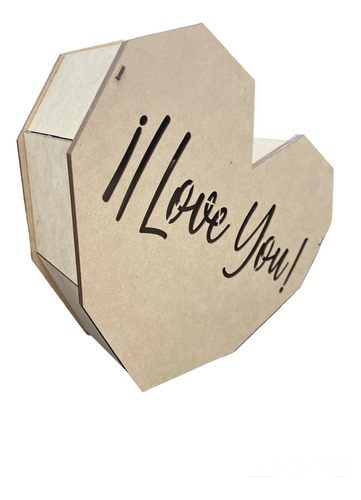 Caja Corazón 14 De Febrero San Valentín Para Decorar Mdf  Ch