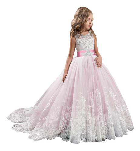 Vestido Dr02390494 Elegante Para Cumpleaños, Boda Para Niña