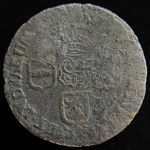 Namur, Paises Bajos Españoles, Liard, 1710. Felipe V. F+