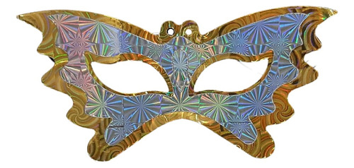 Kit Com 12 Máscara Borboleta Holográfica Carnaval