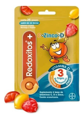 Redoxitos Plus Gomitas Masticables Vitaminas C, D Y Zinc 