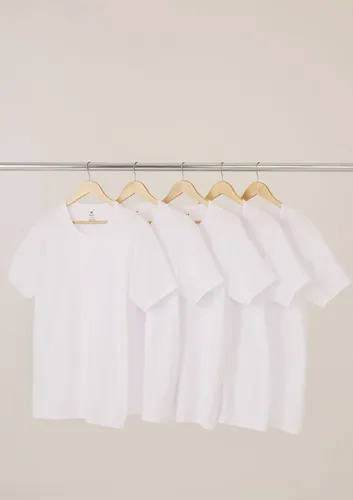 Kit Com 5 Camisetas Masculinas Básicas Hering