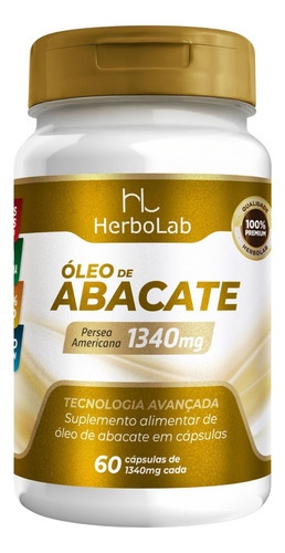 Óleo De Abacate Ômega 9 Ácido Oleico Em Cápsulas