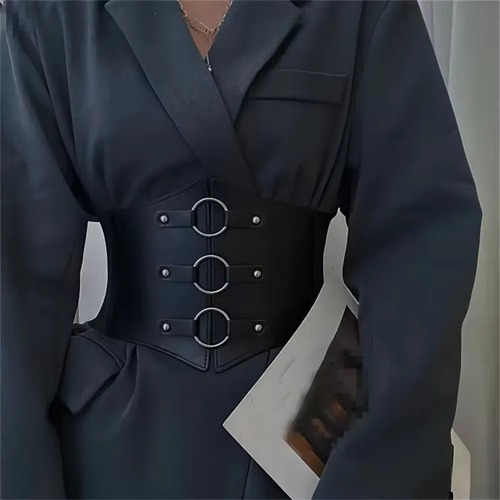 Faja Remarca Cintura Estilo Gótico Corset Con Botones Dama