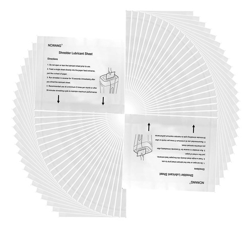 Hojas De Lubricante Para Trituradora De Papel, Hoja De Aceit