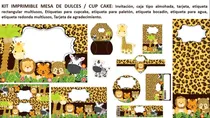 Comprar Safari Kit Etiquetas Imprimibles Mesa Dulces Candy Bar