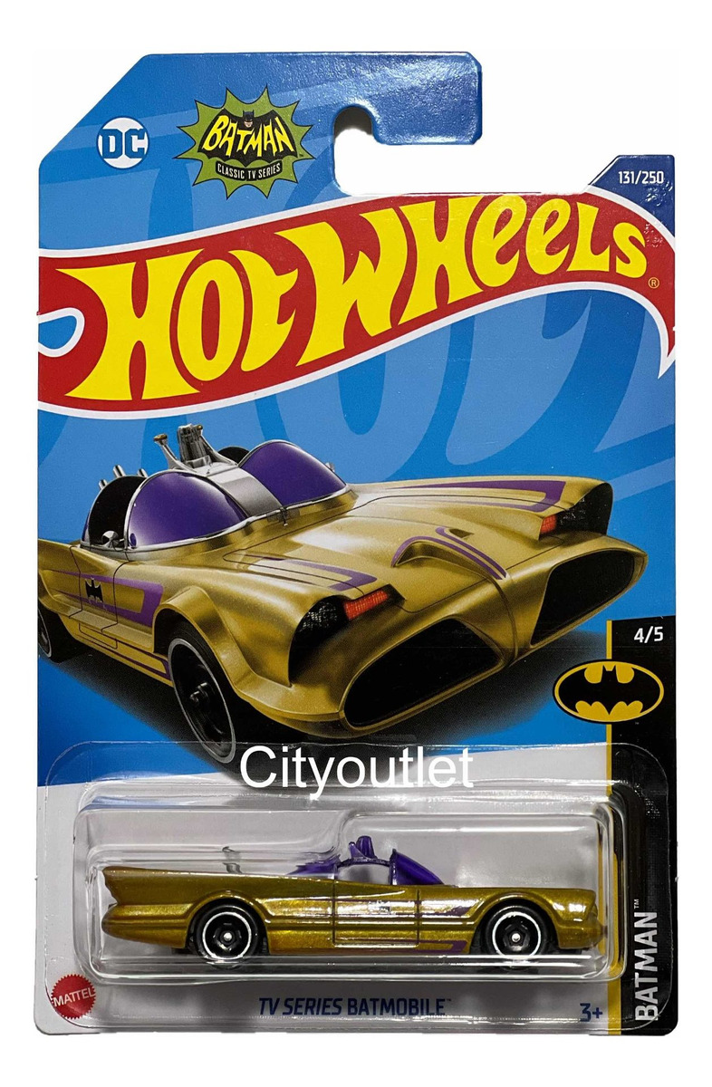 Hot Wheels 2022 Tv Series Batmobile 131 250 Batman Dorado Mercadolibre