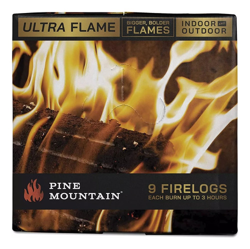 Leña Para Chimenea Pine Mountain Ultraflame 9 Leños Original (Usado)