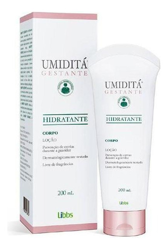 Loção Hidratante Umiditá 200ml Gestante Hipoalergênica