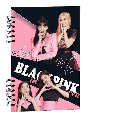 Cuaderno Black Pink K-pop Blink Pasta Dura Nuevos Diseños