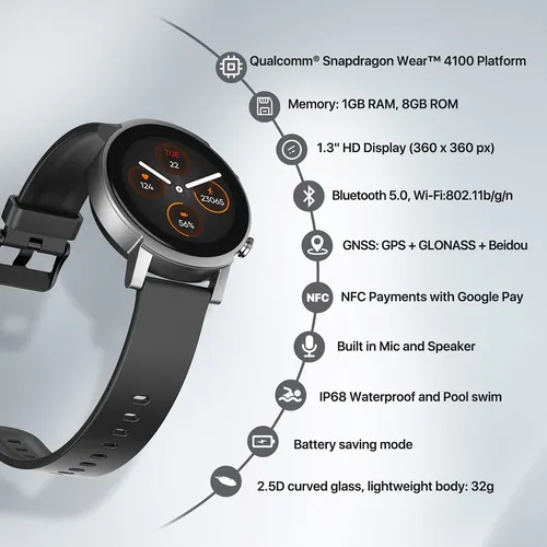 Reloj inteligente wear os sale
