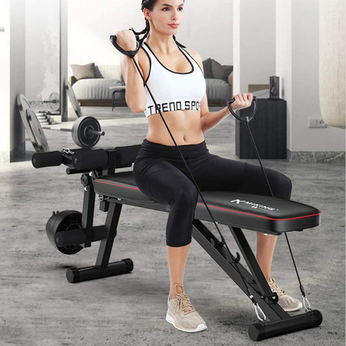 Taburete De Mancuernas Plegable Para Entrenamiento En Casa