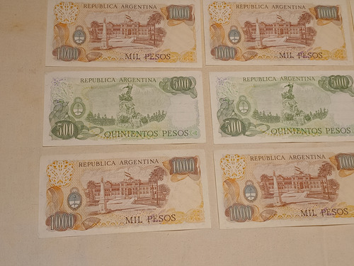 Billetes Antiguos Argentina Pesos Ley 18.188 X 12 Sc Sc-