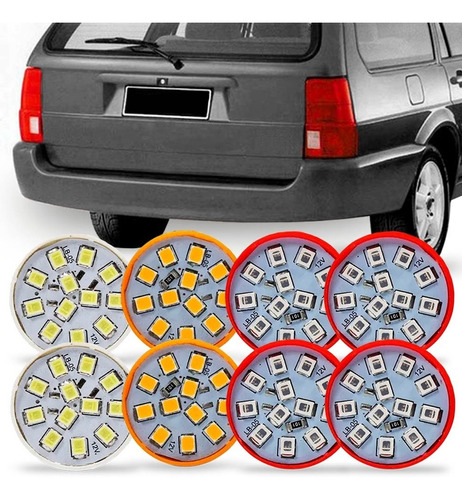 Kit 8 Lampada Led Para Lanterna Quantum 1999 2000 2001 Vw