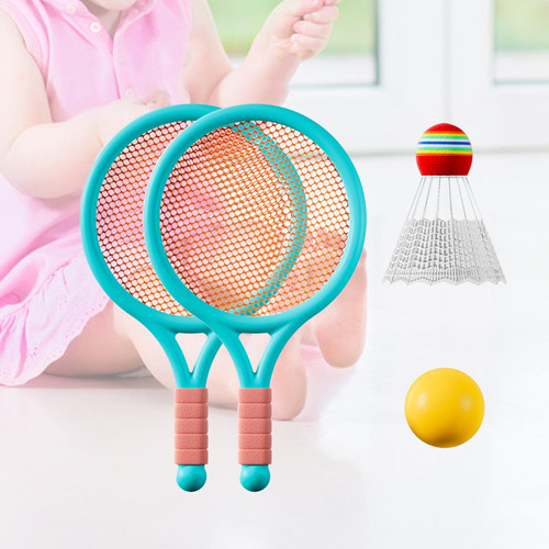 Kit De Tenis Infantil Para Jugar Al Aire Libre, Azul