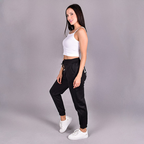 Pants Jogger Mujer Deportivo Ajustable Con Bolsas Casual