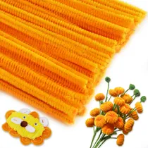 Comprar Limpiapipas Tallo De Chenilla, Color Naranja, 100 Un- Import