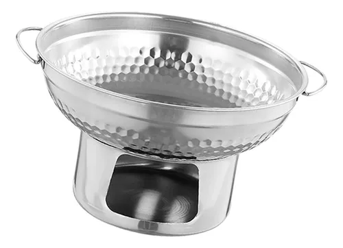Alcohol Stoveup Hot Pot Chafing Dish 23 X 13,4 Cm Plateado