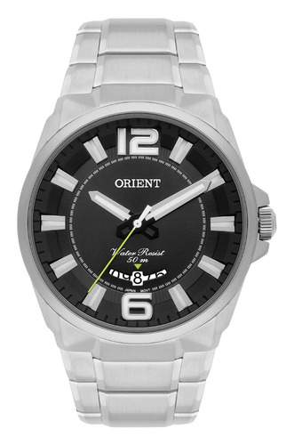 Relógio Orient Masculino Mbss1334 P2sx Aço Prata Analogico