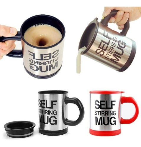 Taza Mezcladora Automática Mantiene El Calor Con Tapa 