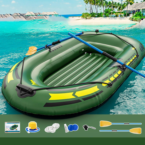 Balsa Inflable Para Estanques, Lagos, Ríos Bote Inflable