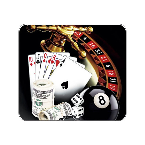 Mouse Pad Poker Fichas Juego Ruleta Cartas Dados Pool 959