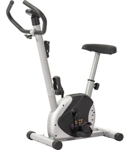 Bicicleta Vertical Ergométrica De Exercícios Ginastica WCT Fitness Cor Preto/Cinza Bicicleta Vertical