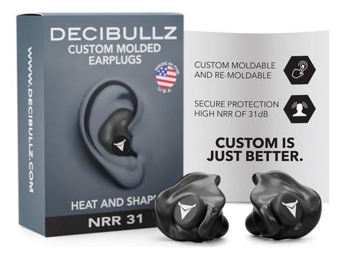 Decibullz - Tapones Para Los Oídos Moldeados Personalizados,