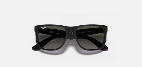 Ray-ban Justin Classic Rb4165 Cuadrado Negro Matte Gris Degrade Negro Matte Negro Matte