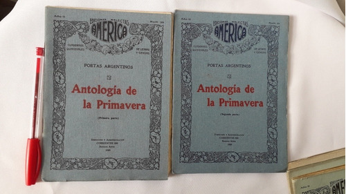 Antologia De La Primavera Poetas Argentinos Tomo 1 Y 2 